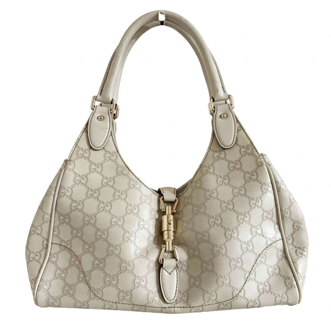 GUCCI - 【GUCCI / グッチ】GGキャンバス 型押し レザー ジャッキー 1961 ショルダーバッグ