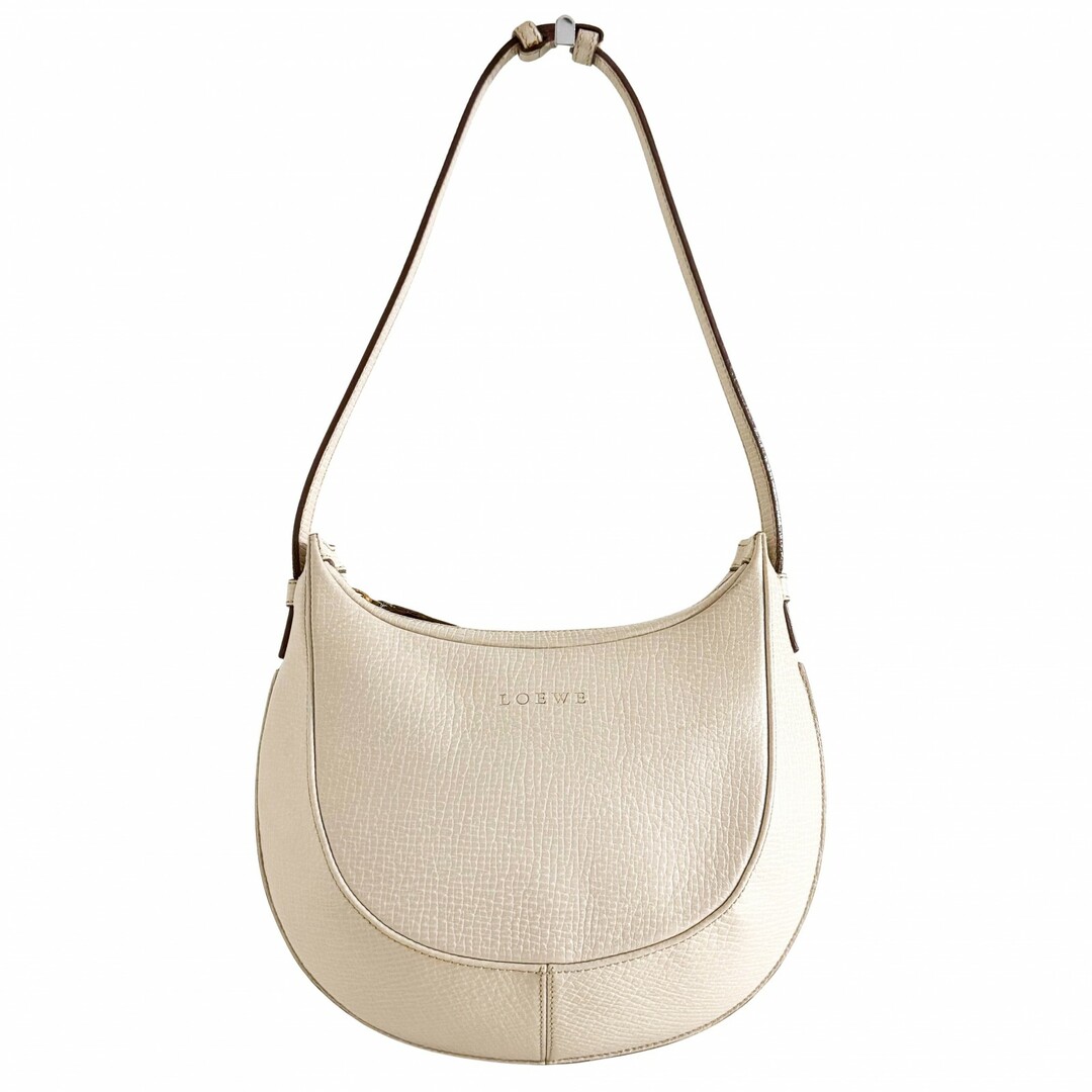 LOEWE - 【LOEWE / ロエベ】アイボリー レザー ワンショルダー バッグ ベージュ