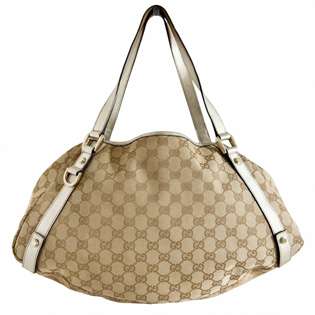 GUCCI - 【GUCCI / グッチ】GG キャンバス ゴールド アビー トートバッグ