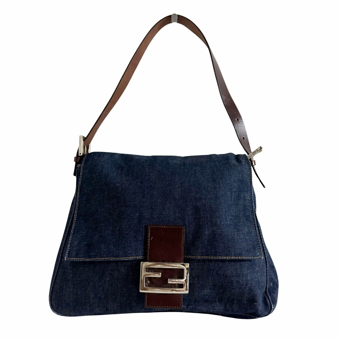 FENDI - 【FENDI / フェンディ】デニム マンマバゲット マンマバケット ショルダーバッグ