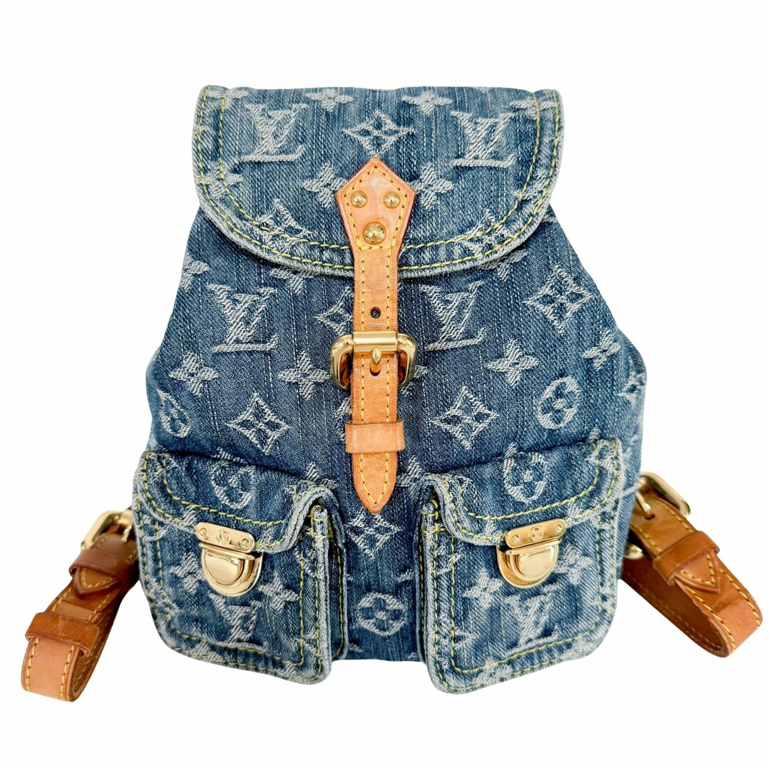 LOUIS VUITTON - 【LOUIS VUITTON / ルイ・ヴィトン】Sac a Dos PM サック・ア・ドス モノグラム デニム ブルー