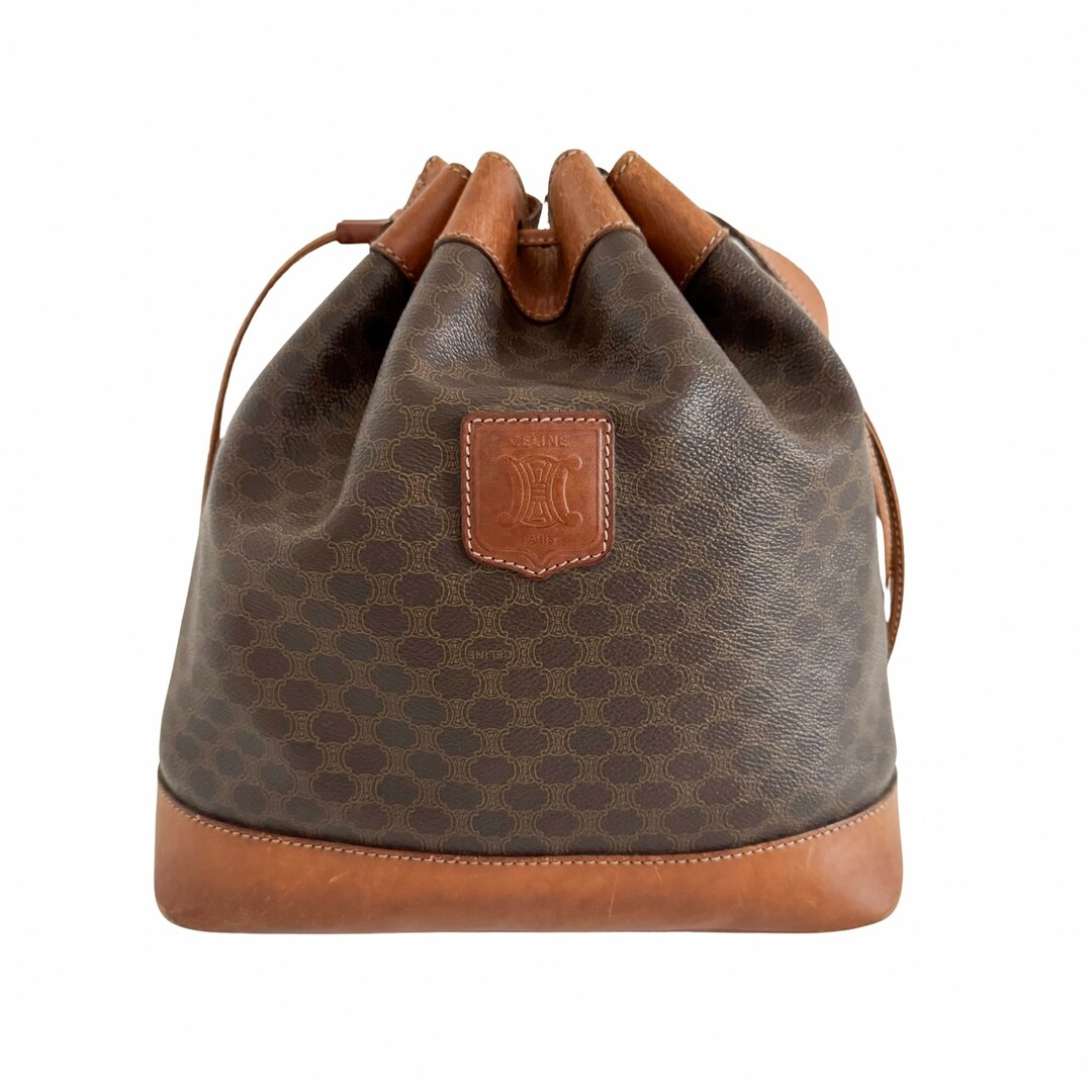 CELINE - 【CELINE / セリーヌ】マカダム トリオンフ ワンショルダー バケット バッグ