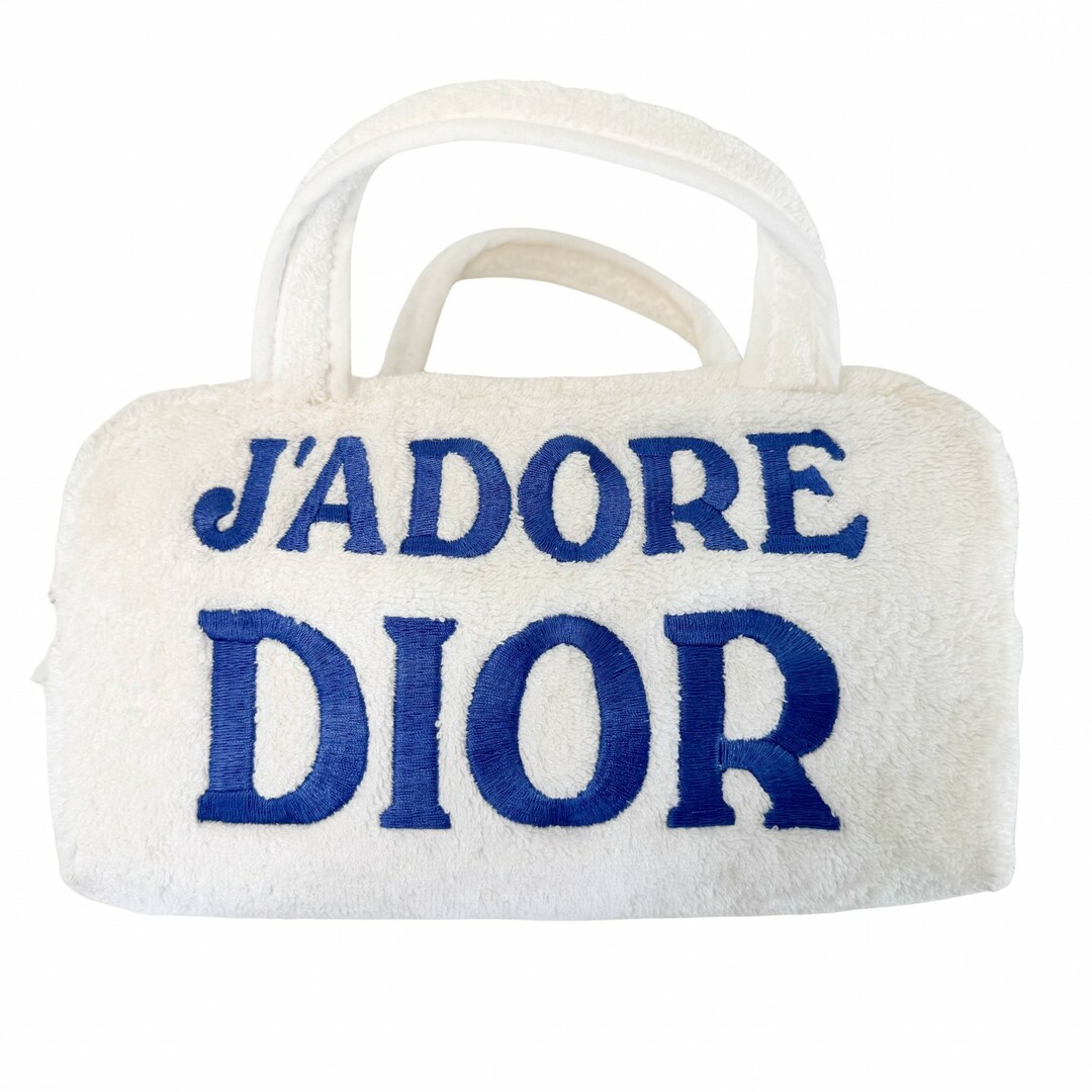 Dior - 【DIOR / ディオール】J'ADORE DIOR ジャドール ディオール パイル生地 タオル ハンドバッグ
