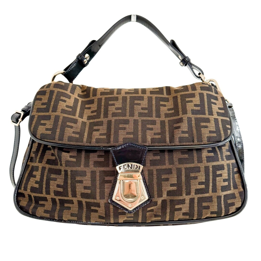 FENDI - 【FENDI / フェンディ】ズッカ サッチェル メッセンジャー ショルダーバッグ
