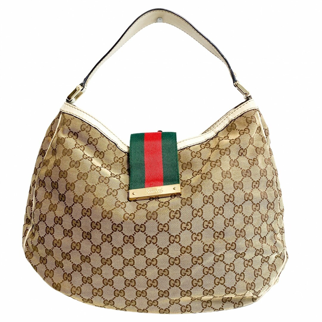 GUCCI - 【GUCCI / グッチ】シェリーライン GGキャンバス ホーボー ショルダーバッグ