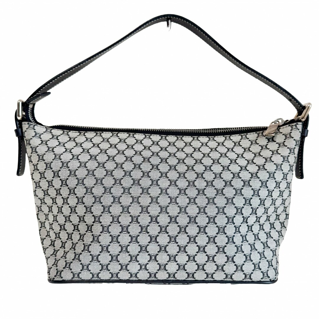 CELINE - 【CELINE / セリーヌ】ネイビー マカダム キャンバス アクセサリーポーチ ワンショルダーバッグ