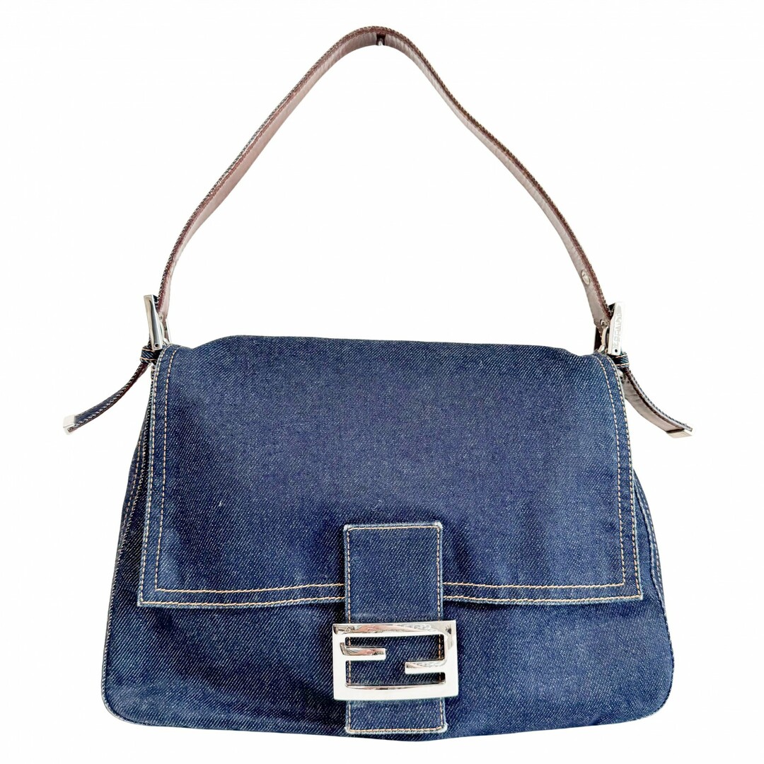 FENDI - 【FENDI / フェンディ】デニム マンマバゲット マンマバケット ショルダーバッグ