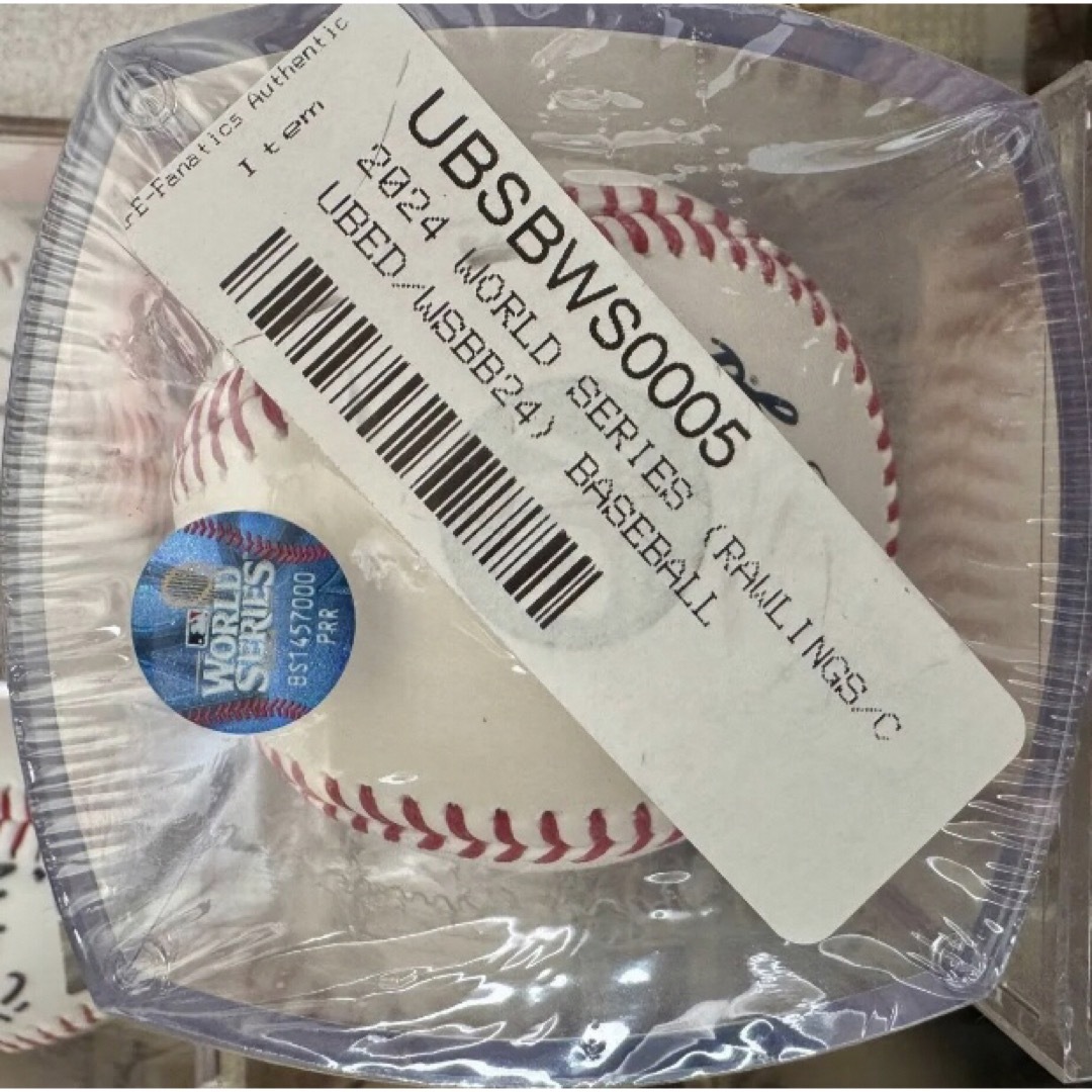 2024年 MLB ワールドシリーズ 公式球 ケース付き ローリングス社 2024年 MLB ワールドシリーズ 公式球 ケース付き ローリングス社