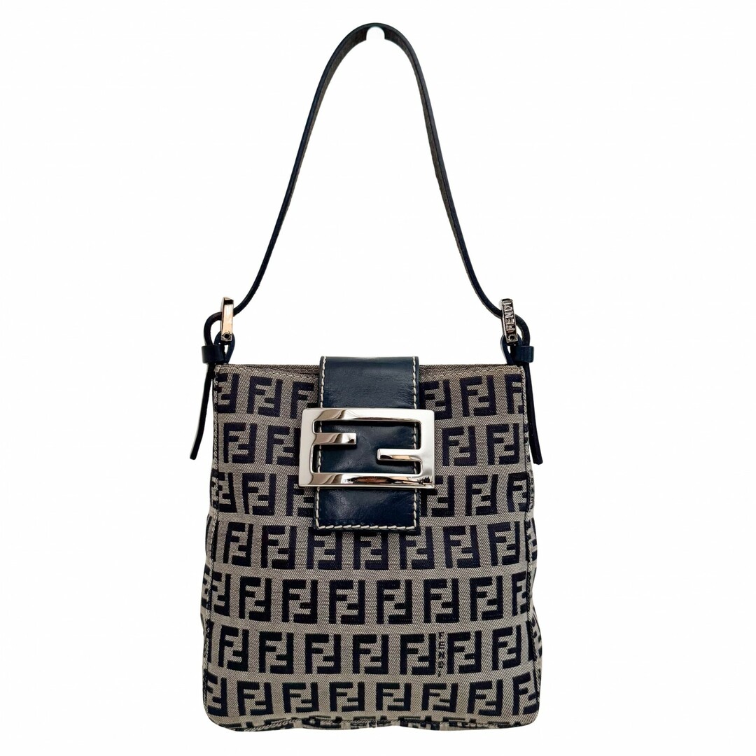 FENDI - 【FENDI / フェンディ】マンマバケット ズッキーノ ハンドバッグ ショルダーバッグ ネイビー