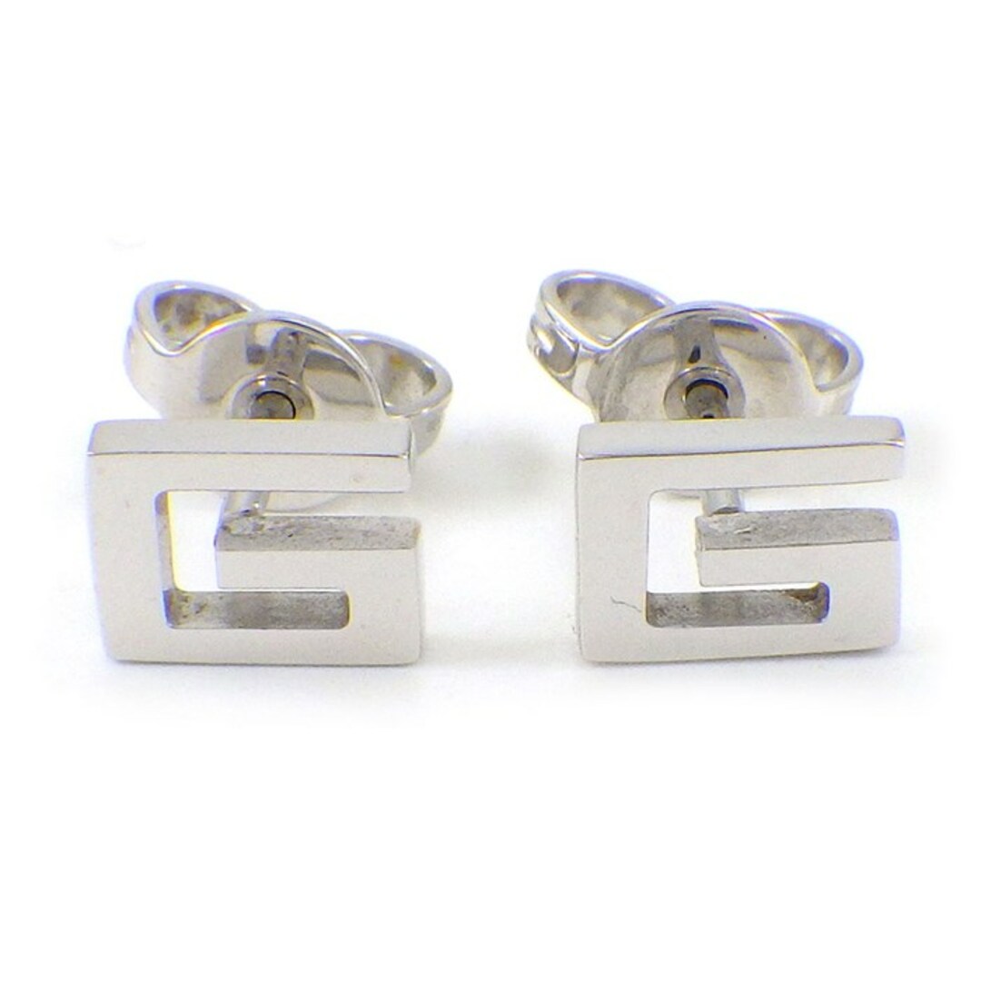GUCCI - グッチ GUCCI ピアス G ロゴ スクエア K18WG 【中古】の GUCCI - グッチ GUCCI ピアス G ロゴ スクエア K18WG 【中古】の