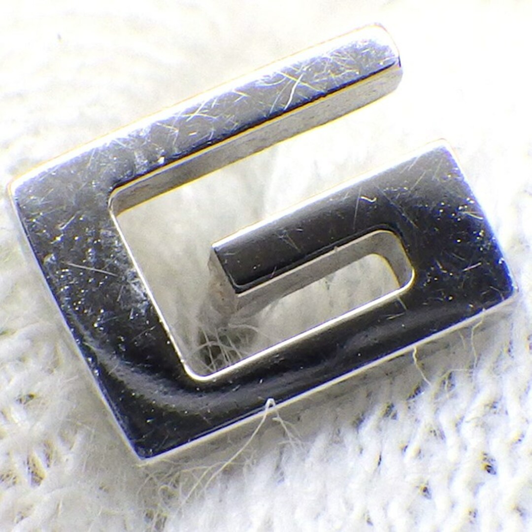 GUCCI - グッチ GUCCI ピアス G ロゴ スクエア K18WG 【中古】の GUCCI - グッチ GUCCI ピアス G ロゴ スクエア K18WG 【中古】の