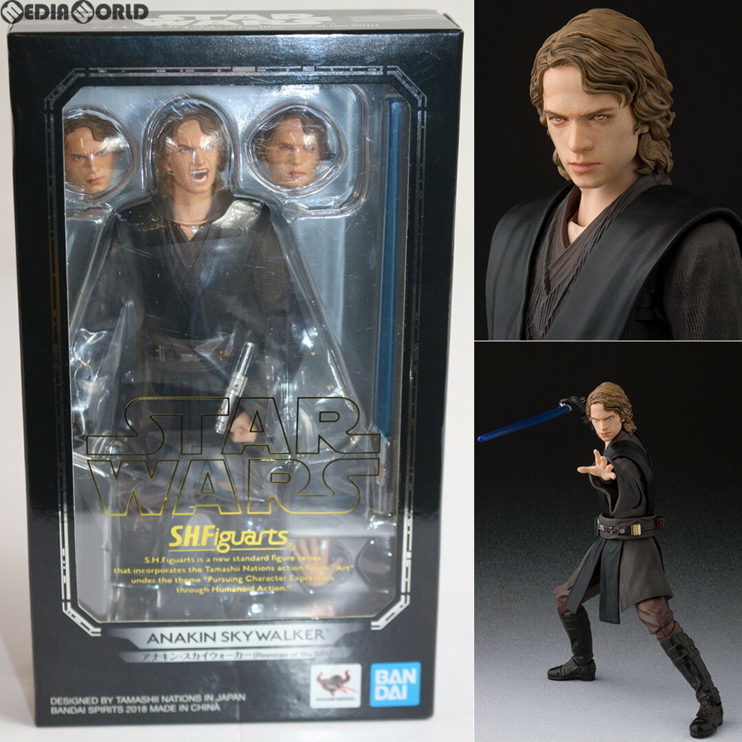 BANDAI(バンダイ)のS.H.Figuarts(フィギュアーツ) アナキン・スカイウォーカー(Revenge of the Sith) STAR WARS(スター・ウォーズ) エピソード3/シスの復讐 完成品 可動フィギュア バンダイスピリッツ エンタメ/ホビーのフィギュア(SF/ファンタジー/ホラー)の商品写真