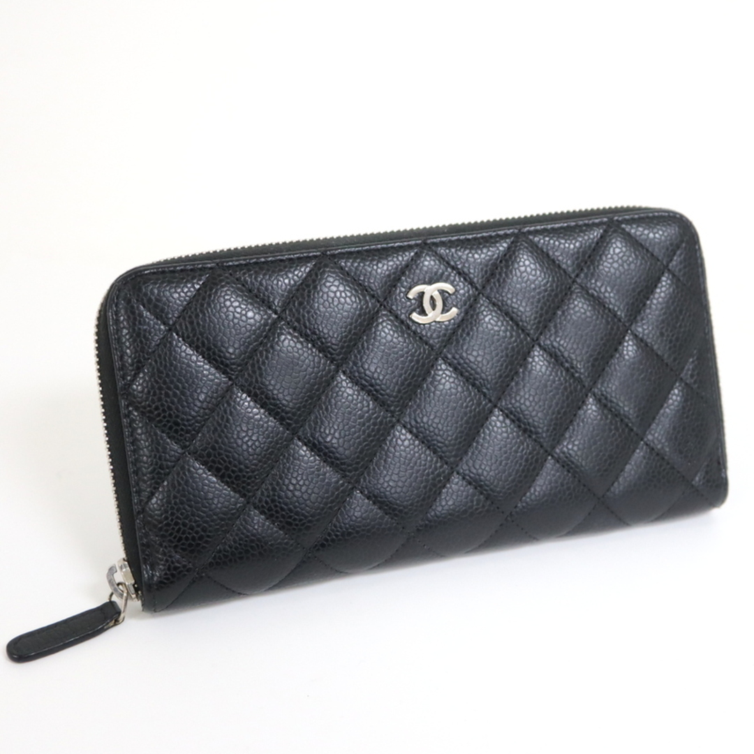 CHANEL】シャネル ラウンドファスナー長財布 マトラッセ CHANEL】シャネル ラウンドファスナー長財布 マトラッセ