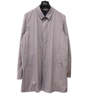 HERNO - 良品 ヘルノ ステンカラーコート 撥水 ネイビー フード HERNO - 良品 ヘルノ ステンカラーコート 撥水 ネイビー フード