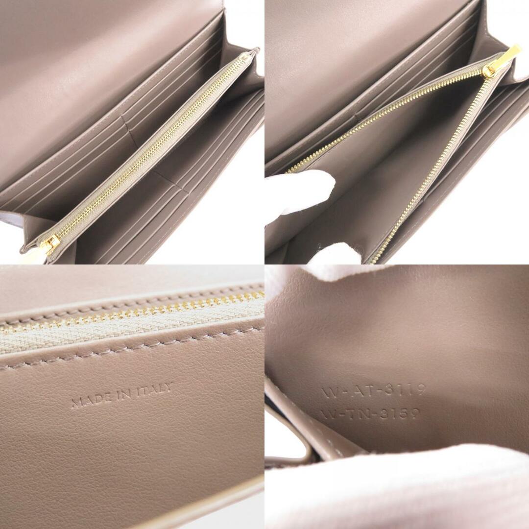 美品 セリーヌ ラージフラップウォレット レザー グレー 長財布 美品 セリーヌ ラージフラップウォレット レザー グレー 長財布