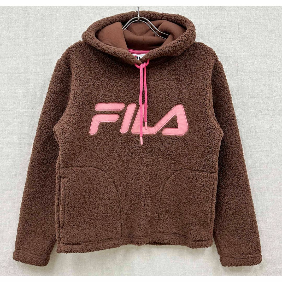 00s fila フィラ fleece hoodie フリース パーカー FILA - 新品 S ☆ FILA フィラ フリース パーカー ボア プル
