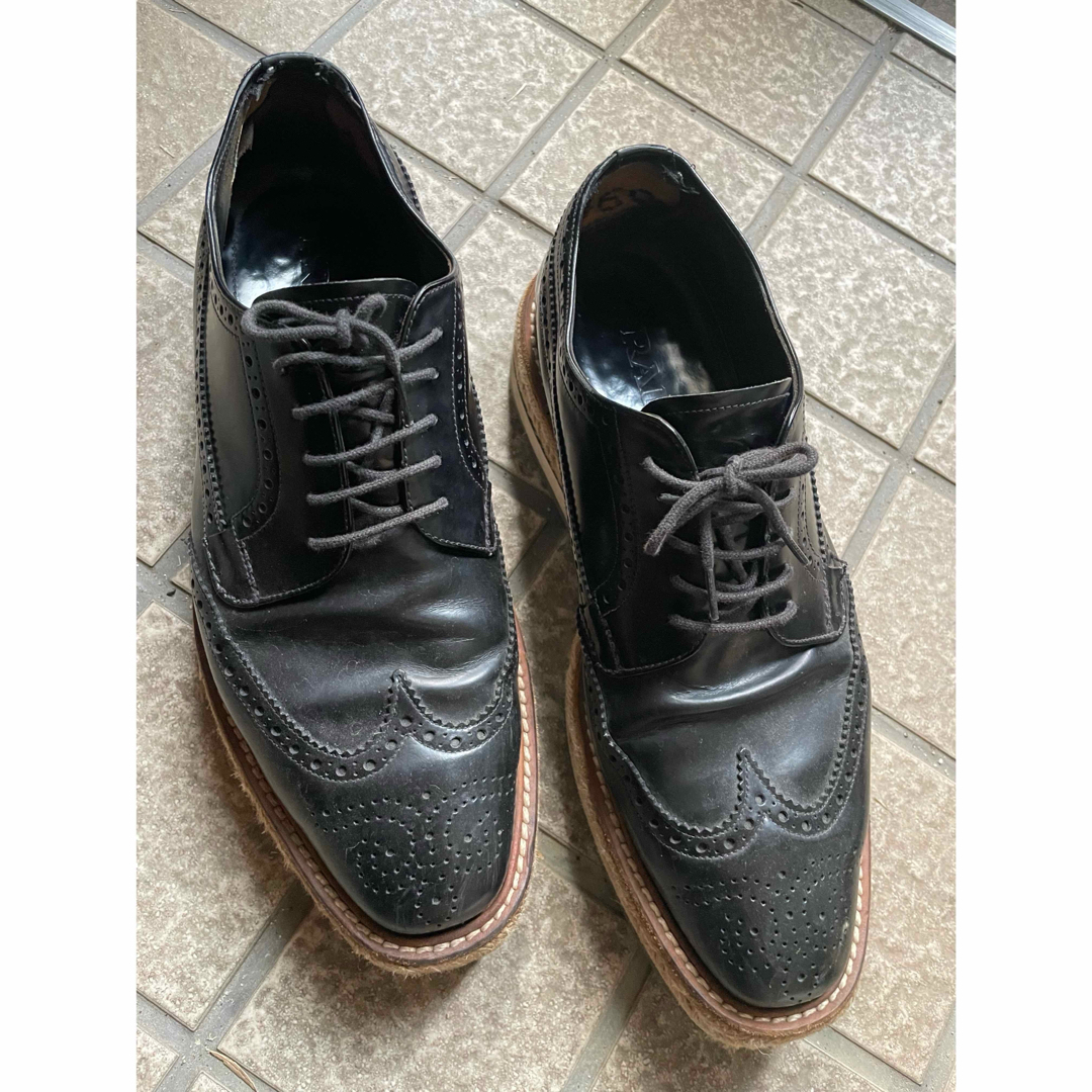 PRADA ウイングチップ エスパドリーユ ブラック PRADA ウイングチップ エスパドリーユ ブラック
