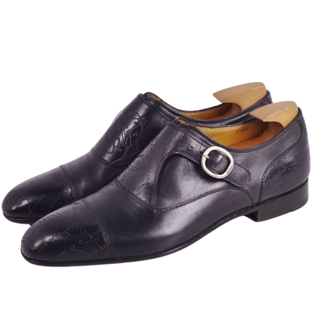 BERLUTI - 美品 ベルルッティ Berluti レザーシューズ モンク BERLUTI - 美品 ベルルッティ Berluti レザーシューズ モンク