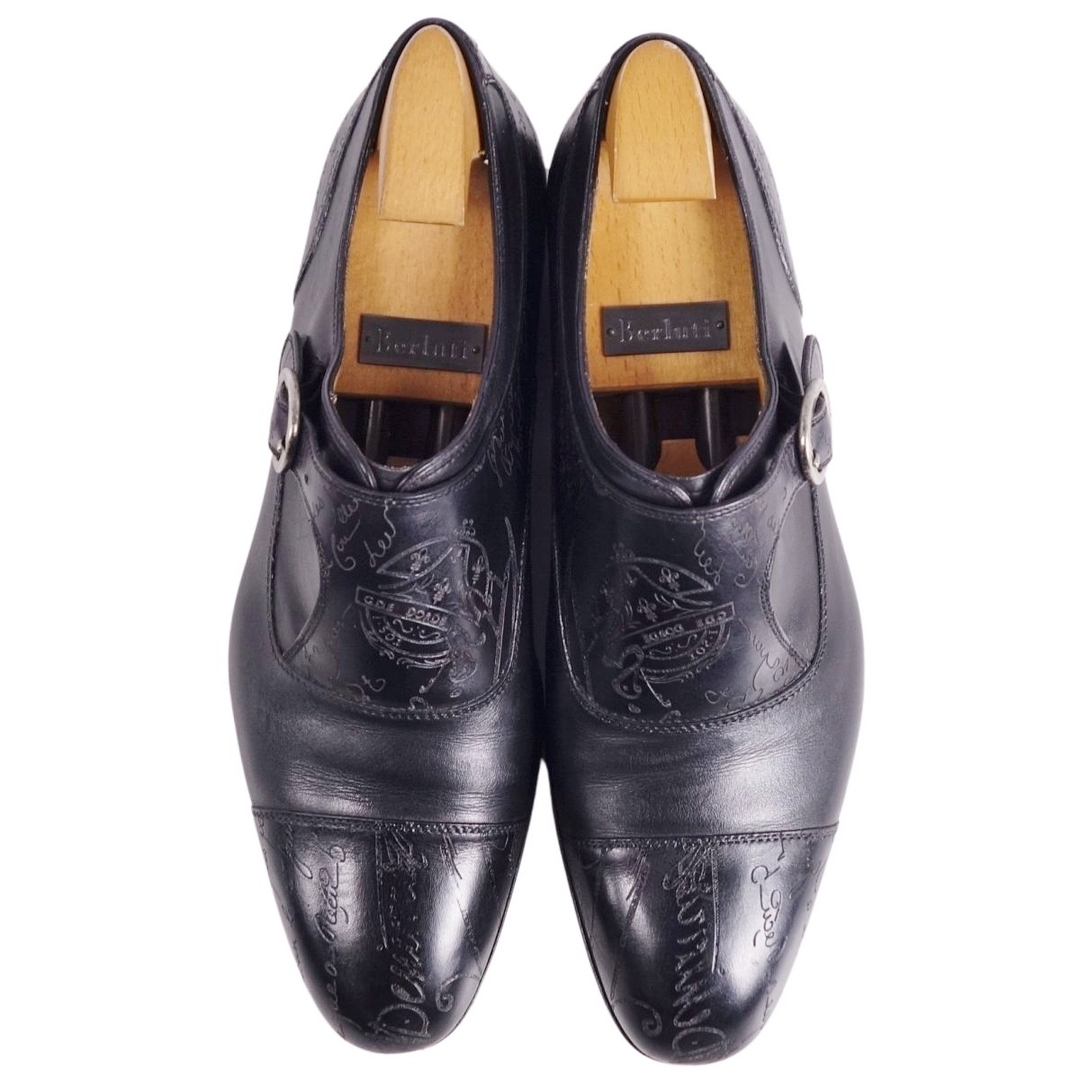 BERLUTI - 美品 ベルルッティ Berluti レザーシューズ モンク BERLUTI - 美品 ベルルッティ Berluti レザーシューズ モンク