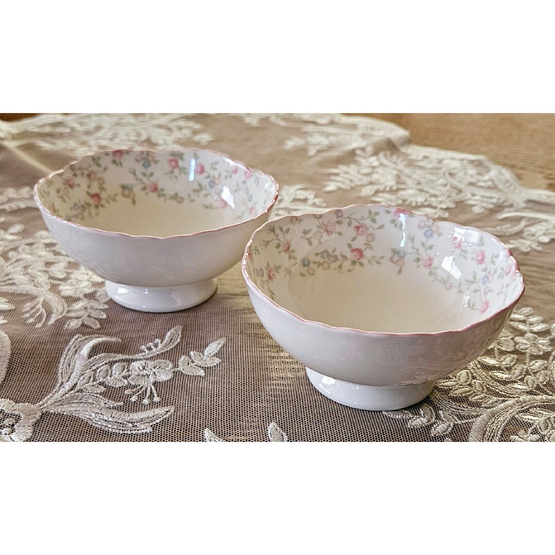 Noritake - ノリタケ キューティーローズ 脚付きカップ 小鉢 Noritake - ノリタケ キューティーローズ 脚付きカップ 小鉢