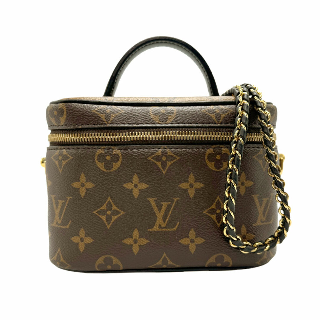 LOUIS VUITTON - ルイ ヴィトン LOUIS VUITTON ハンドバッグ ショルダーバッグ モノグラム リバース ヴァニティNV PM/モノグラム リバース ブラウン レディース M45165 送料無料【中古】 n0749