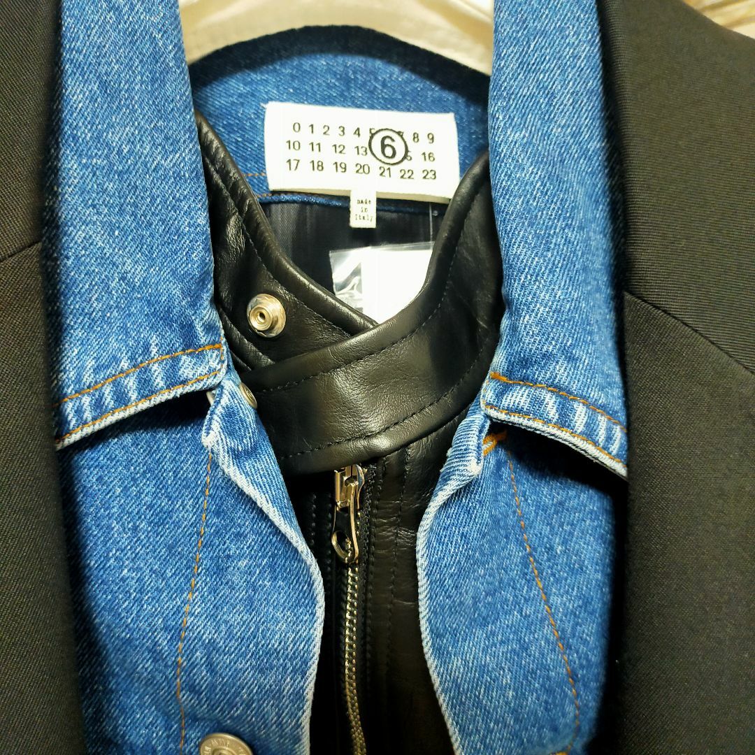 MM6 - MM6 Maison Margiela / レイヤード シングル ジャケットの MM6 - MM6 Maison Margiela / レイヤード シングル ジャケットの