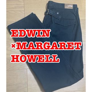 MARGARET HOWELL - MHL. コットンリネン タックパンツ チノ MARGARET HOWELL - MHL. コットンリネン タックパンツ チノ