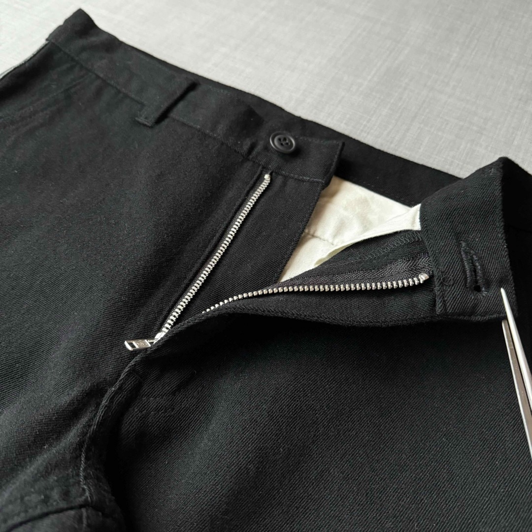 美品 COMME des GARCONS レザーライン スラックス SS パンツ 美品 COMME des GARCONS レザーライン スラックス SS パンツ