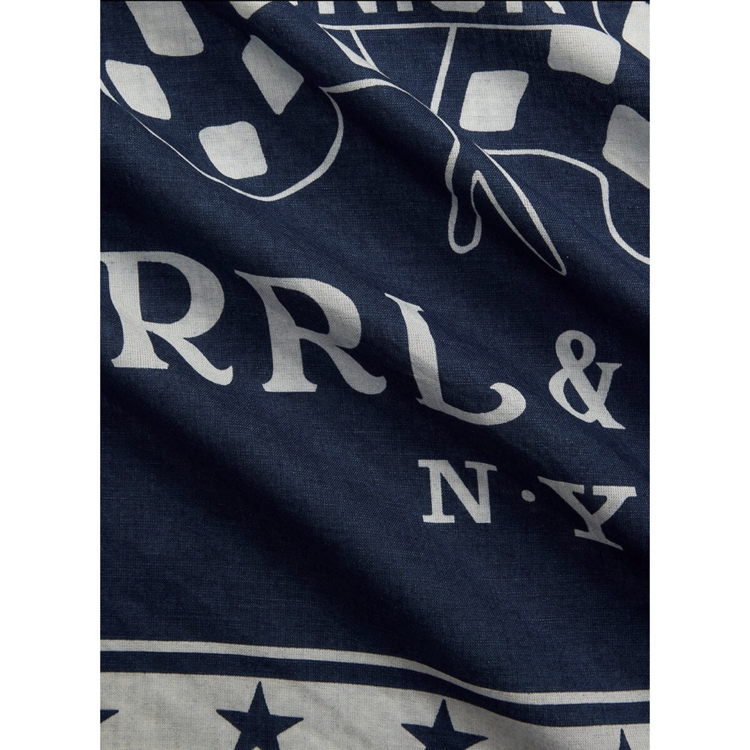 RRL - 新品*RRL*ロゴ コットン バンダナ * ダブルアールエルの RRL - 新品*RRL*ロゴ コットン バンダナ * ダブルアールエルの