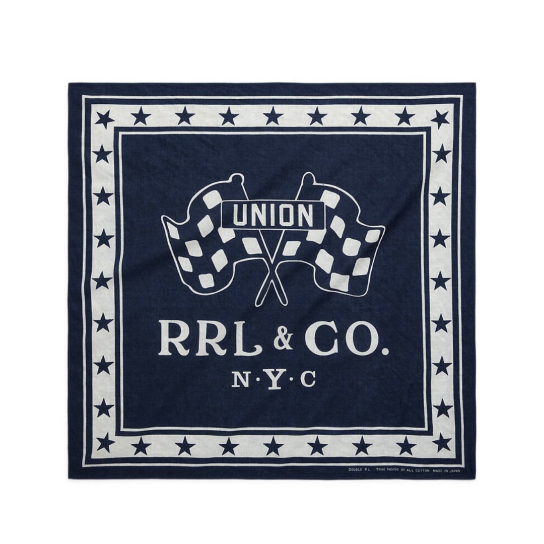 RRL - 新品*RRL*ロゴ コットン バンダナ * ダブルアールエルの RRL - 新品*RRL*ロゴ コットン バンダナ * ダブルアールエルの