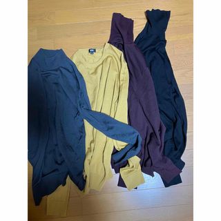 ユニクロ(UNIQLO)のユニクロ　エクストラファインメリノセーター4着(ニット/セーター)