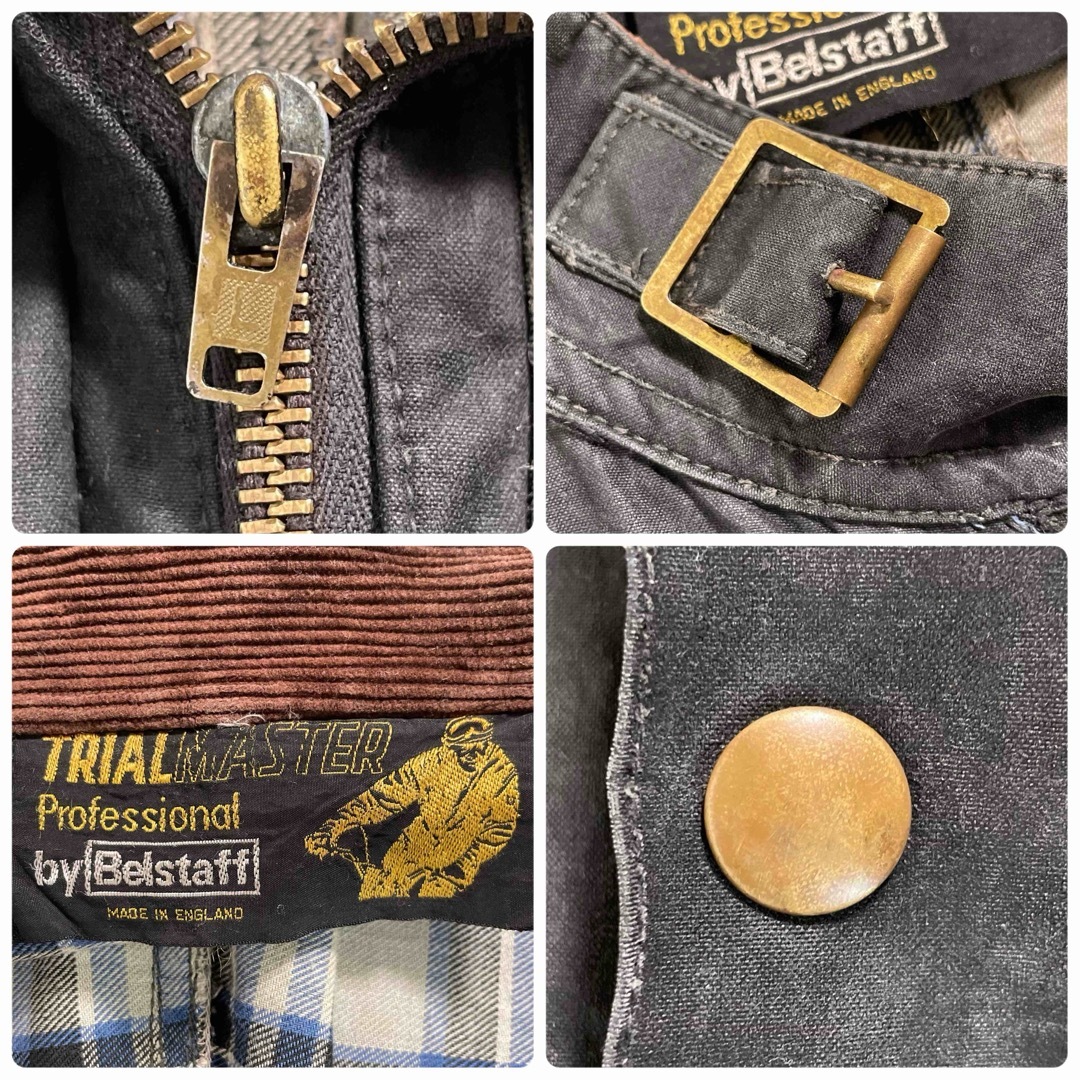 BELSTAFF - ☆60s Belstaff オールインワン ツナギ ブラック/XXL BELSTAFF - ☆60s Belstaff オールインワン ツナギ ブラック/XXL
