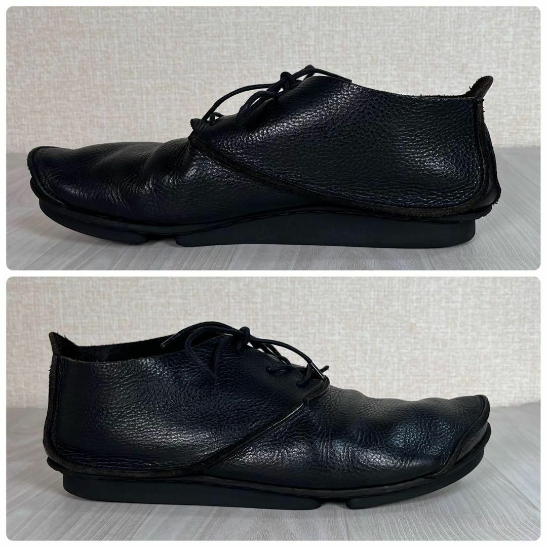 【人気商品!】 ROUND 革靴 美品】trippen/トリッペン WAW ブラック シボ革 靴