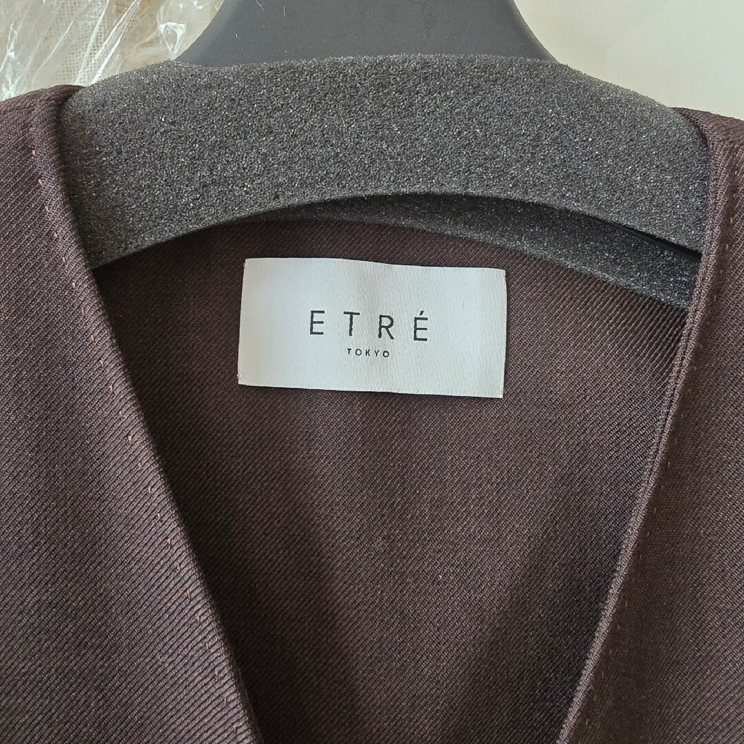 ETRE TOKYO ノーカラーダブルブレストオーバージャケット Mサイズ ETRE TOKYO ノーカラーダブルブレストオーバージャケット Mサイズ