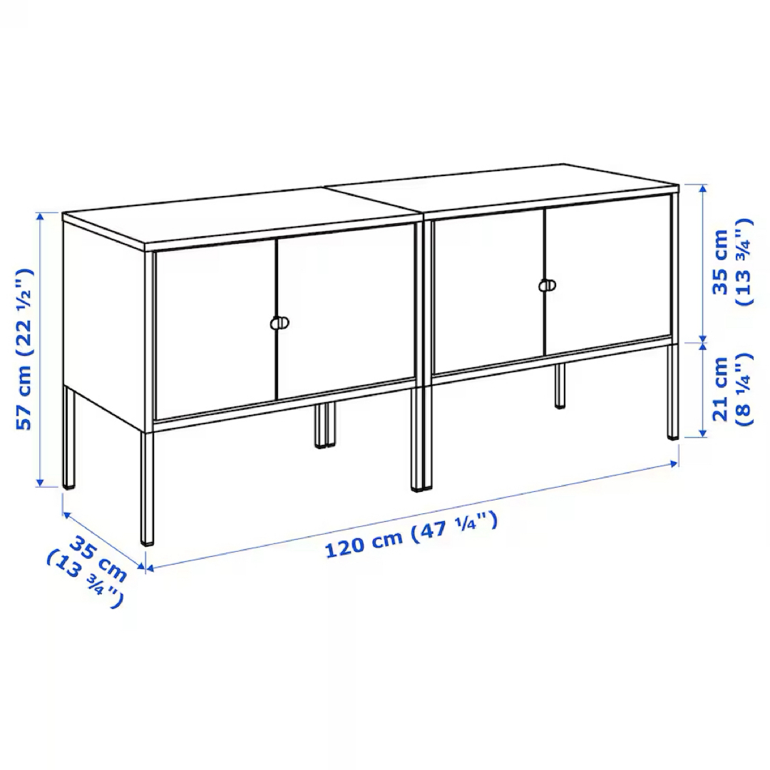 IKEA - IKEA イケア LIXHULT リックスフルト キャビネット2台 IKEA - IKEA イケア LIXHULT リックスフルト キャビネット2台