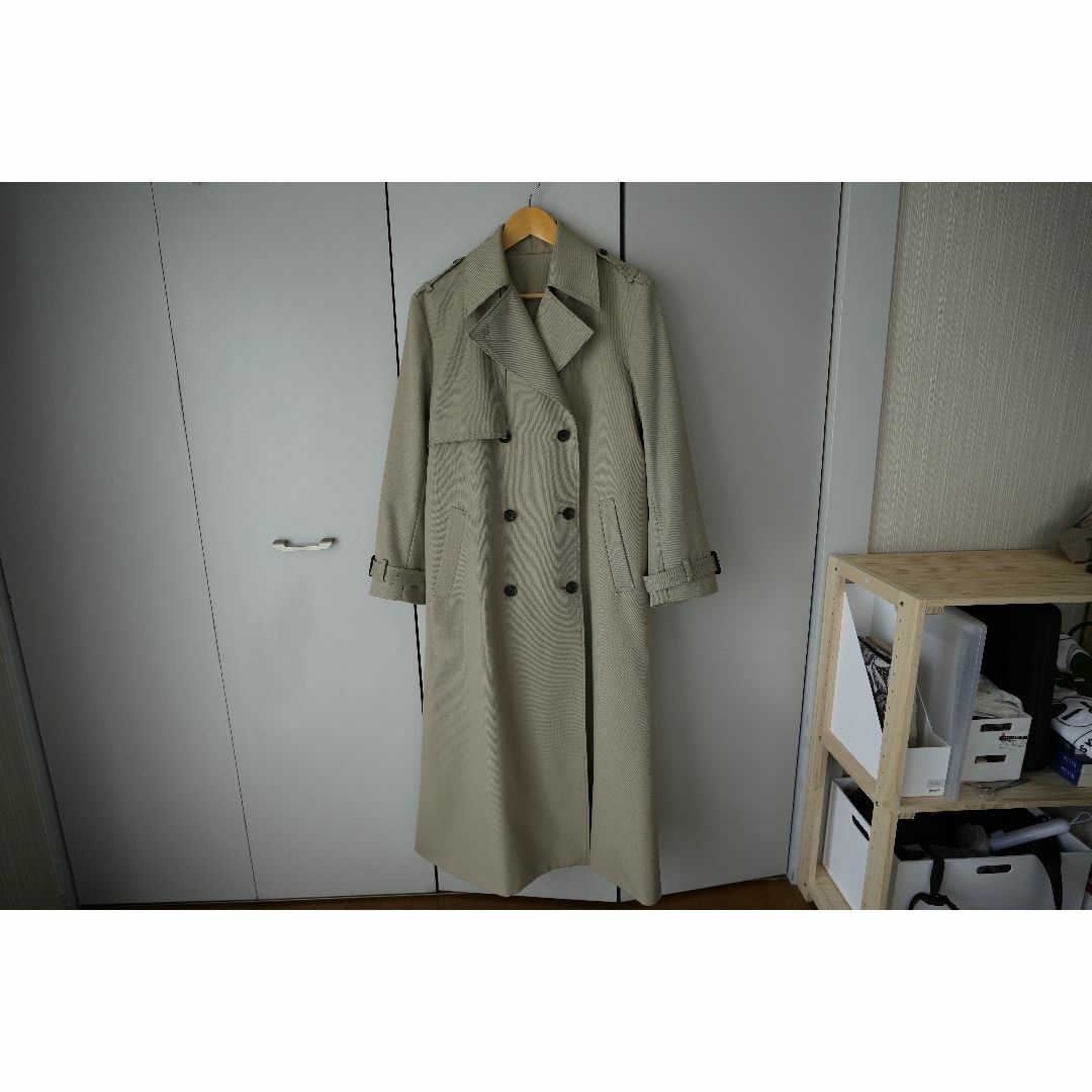 即納アニュアンス anuans ウールギャバジントレンチコート BEIGE 即納アニュアンス anuans ウールギャバジントレンチコート BEIGE