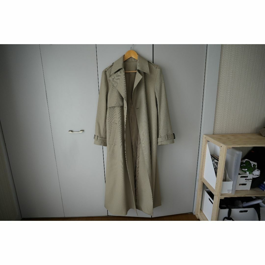 即納アニュアンス anuans ウールギャバジントレンチコート BEIGE 即納アニュアンス anuans ウールギャバジントレンチコート BEIGE