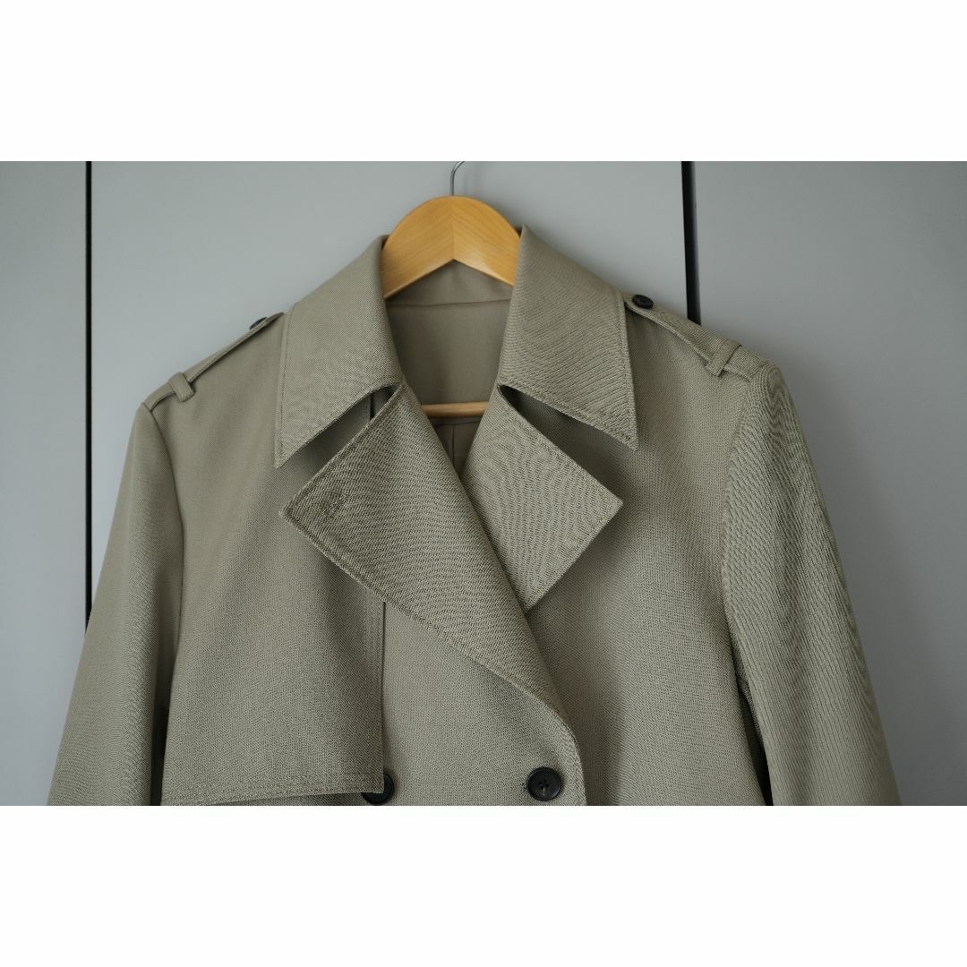 即納アニュアンス anuans ウールギャバジントレンチコート BEIGE 即納アニュアンス anuans ウールギャバジントレンチコート BEIGE