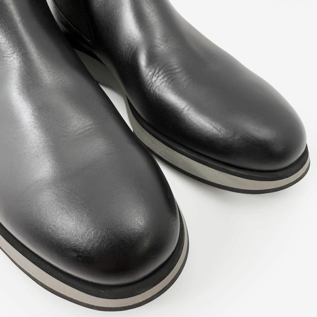 美品 セルジオロッシ ブーツ サイドゴア ベルト バックル 黒 美品 セルジオロッシ ブーツ サイドゴア ベルト バックル 黒