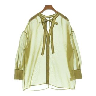 コリアグランドセール カジュアルシャツ クラネ CLANE - CLANE 1(S位) 【古着 緑 シャツ+ブラウス(長袖+七分)