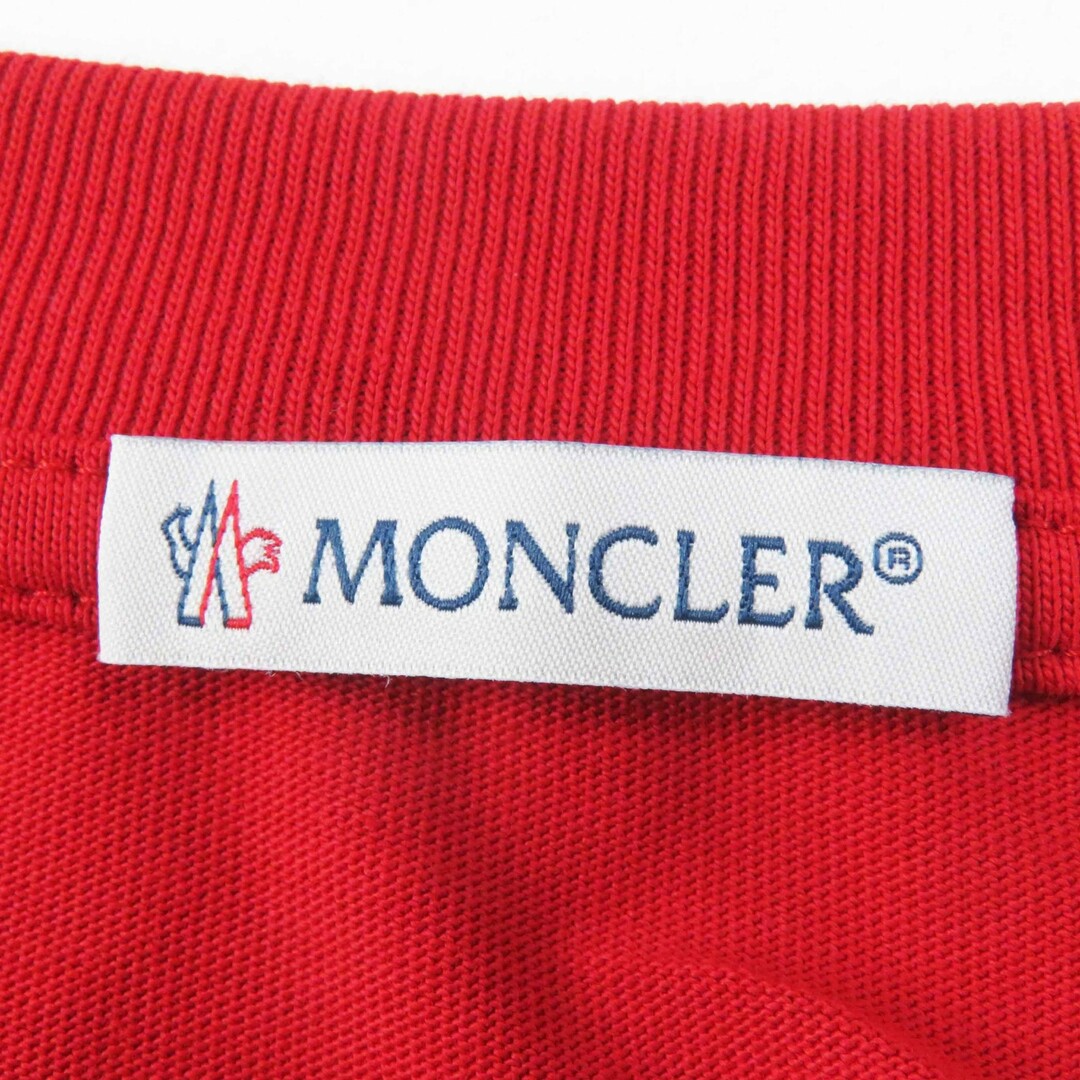 未使用品◎MONCLER モンクレール 2023年製 SS T-SHIRT コットン100% ワッペン付き ロゴプリント 半袖Tシャツ レッド L トルコ製 正規品 レディース 未使用品◎MONCLER モンクレール 2023年製 SS T-SHIRT コットン100% ワッペン付き ロゴプリント 半袖Tシャツ レッド L トルコ製 正規品 レディース