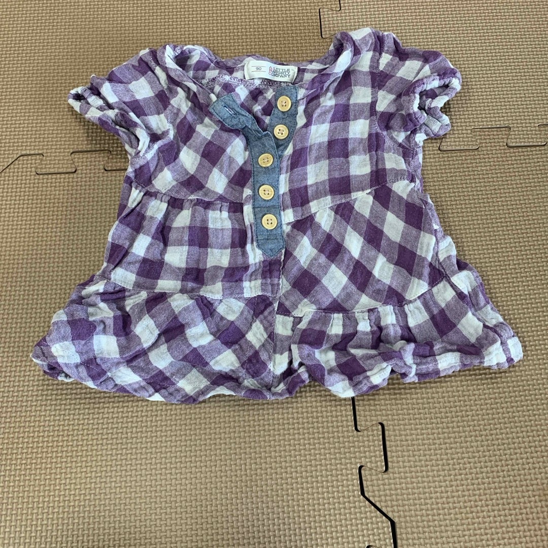 ⑬ 90 シャツ キッズ/ベビー/マタニティのキッズ服女の子用(90cm~)(ジャケット/上着)の商品写真