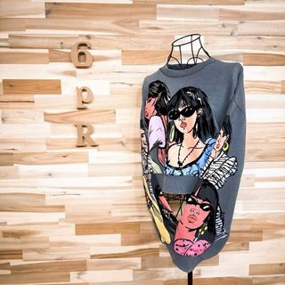 ZARA - 【ザラ】オーバーサイズ ガール 3Dプリント ベロア ZARA - 【ザラ】オーバーサイズ ガール 3Dプリント ベロア