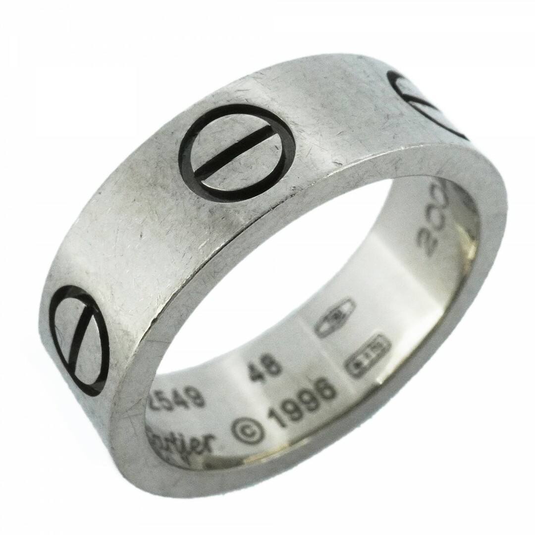 Cartier - 【4jtb015】カルティエ リング ラブ K18WG ホワイトゴールド ＃48【中古】レディース