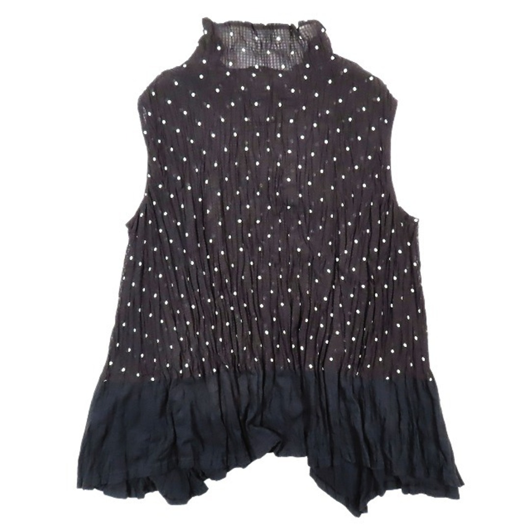 美品 ジウ 慈雨 センソユニコ ドット柄 シアー チュニック 美品 ジウ 慈雨 センソユニコ ドット柄 シアー チュニック