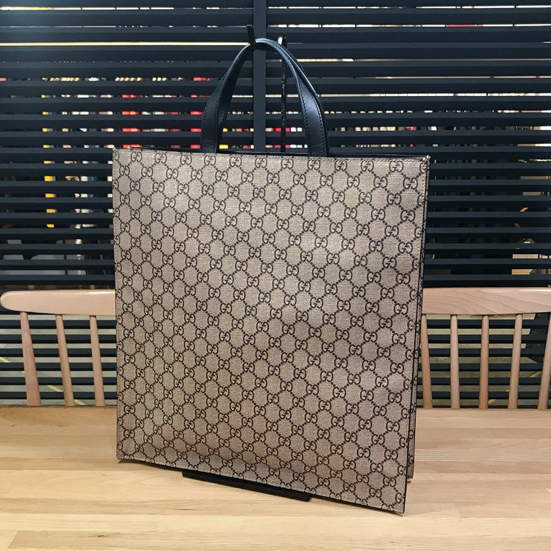 GUCCI - 超美品 グッチ GGスプリーム ビープリント 2WAYトート GUCCI - 超美品 グッチ GGスプリーム ビープリント 2WAYトート