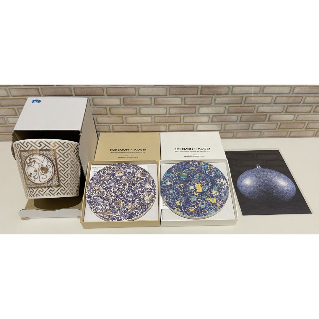 ポケモン工芸展 金色 フリーカップ 葉山有樹 コースター 万花彩 ポケモン工芸展 金色 フリーカップ 葉山有樹 コースター 万花彩