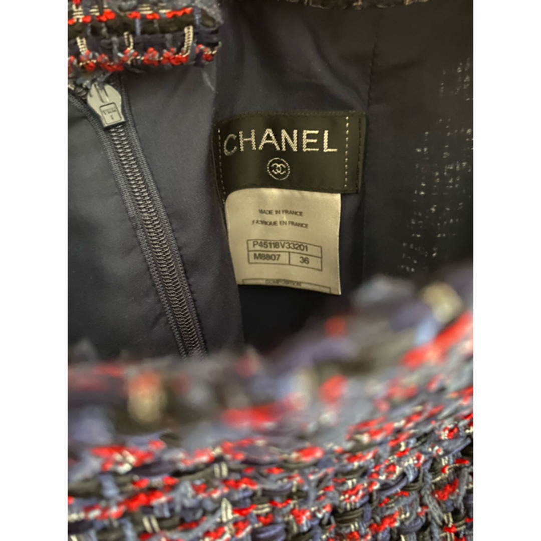希少未使用 CHANEL リボンツイードスカート 希少未使用 CHANEL リボンツイードスカート