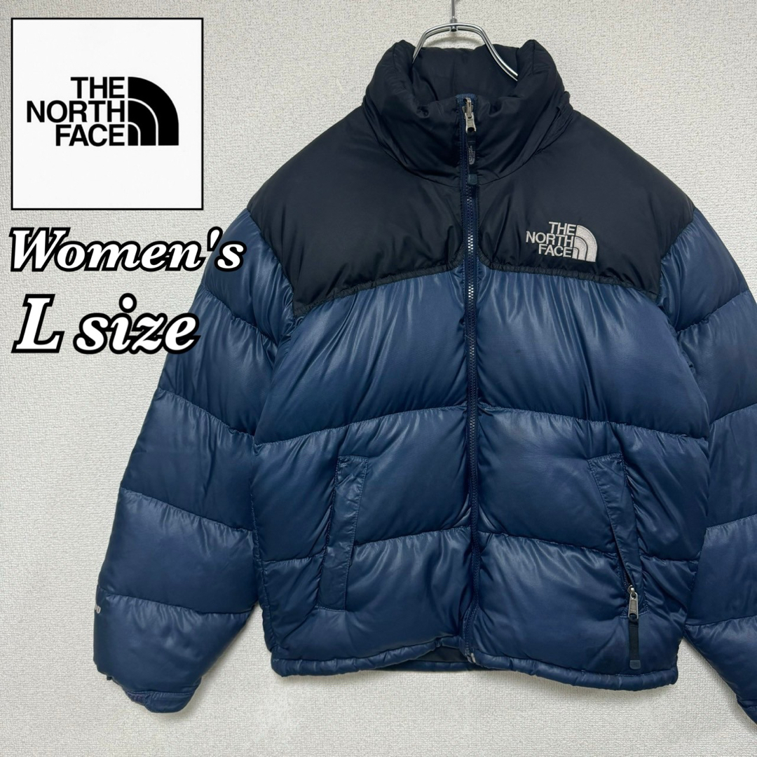 THE NORTH FACE - ノースフェイス ダウンジャケット ヌプシ 700フィル ネイビー レディース L