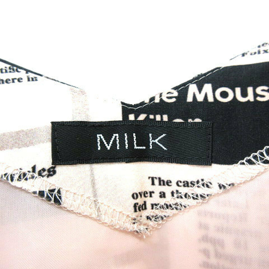 ミルク MILK GOSSIPS ドレス ノースリーブ ワンピース ピンク ミルク MILK GOSSIPS ドレス ノースリーブ ワンピース ピンク